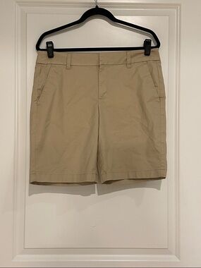 J. Crew Factory Women's Tan Chino Bermuda Shorts